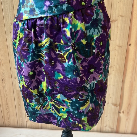 BCBG Maxazria Floral Print Strapless Dress US4 - Picture 6 of 8